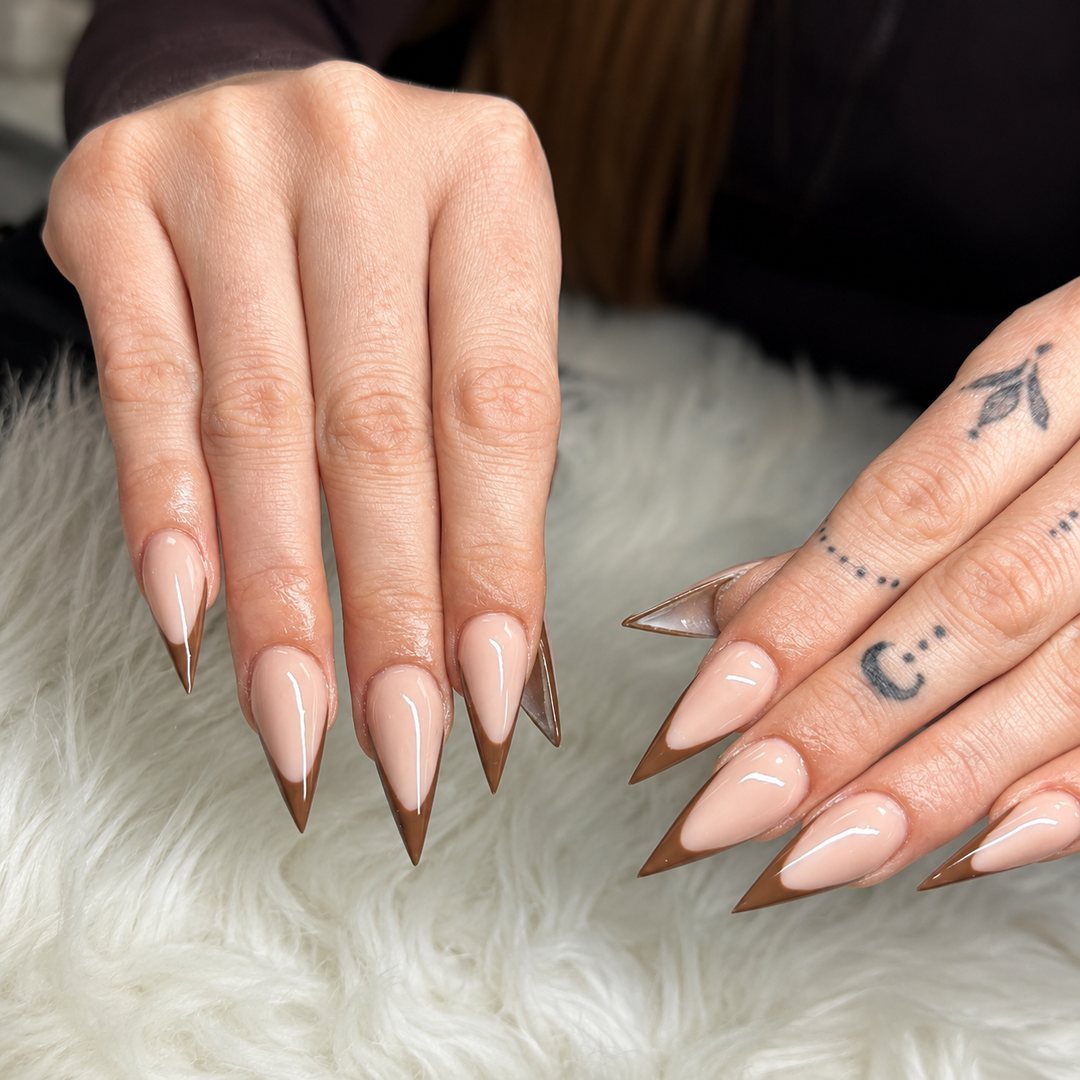 Nude & brown chrome 18