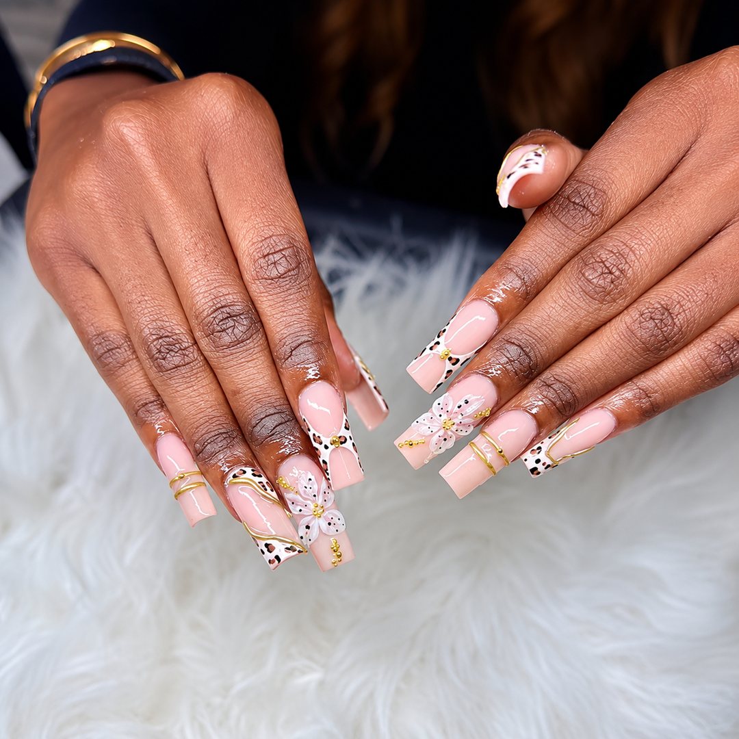 Nude French & animal print 20