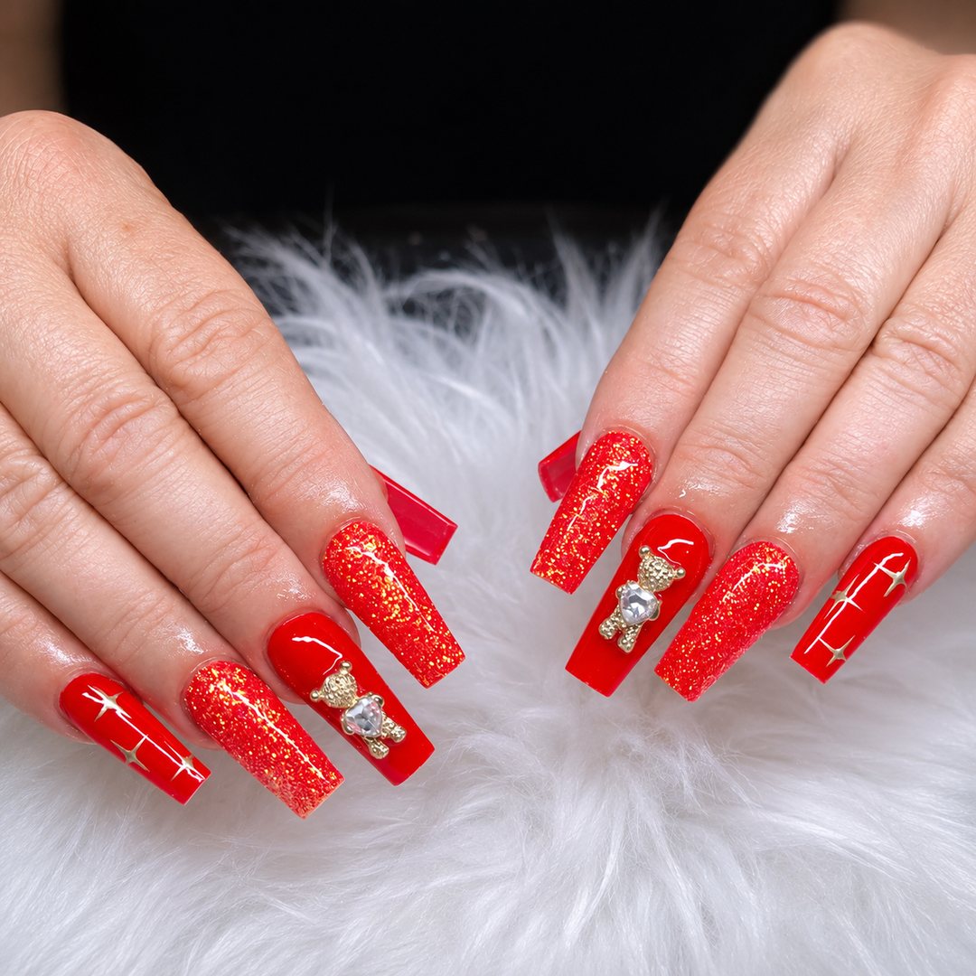 Red glitter & bows 23